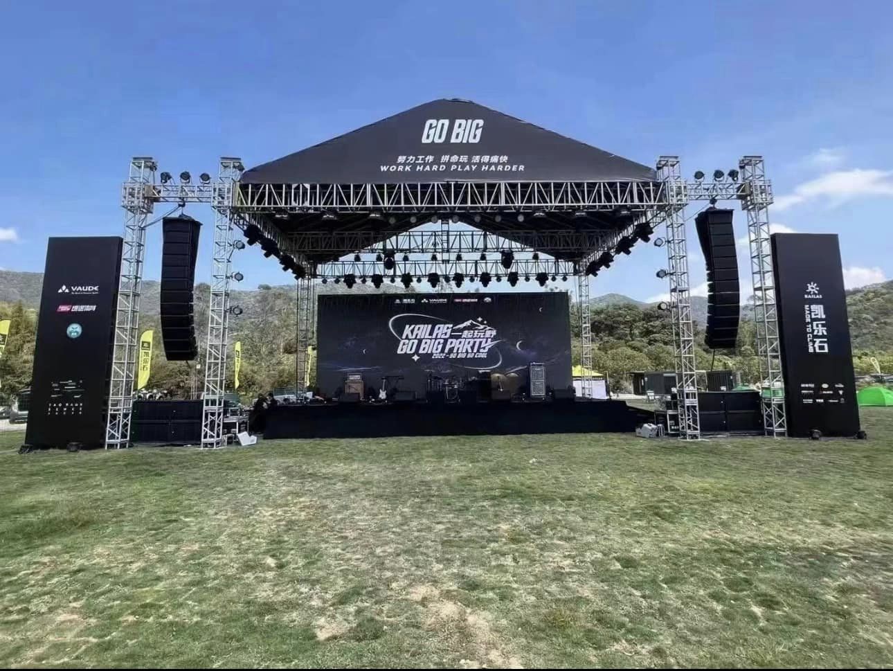 outdoor concert led sound truss